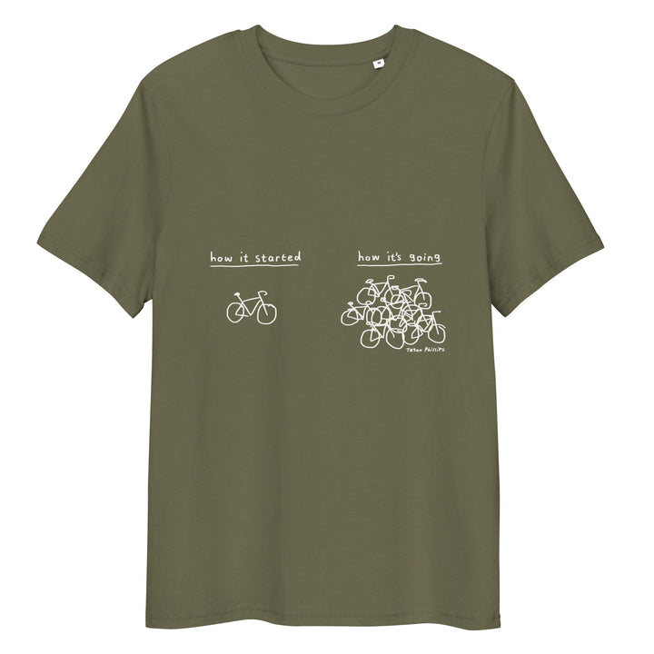 'How It Started' Unisex organic ribbed neck tee - The Fun Shop by Tegan