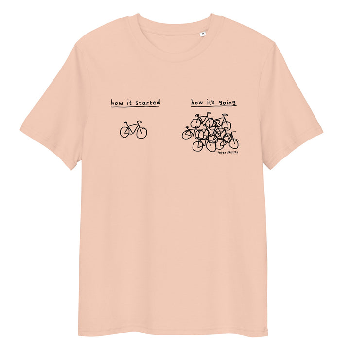 'How It Started' Unisex organic ribbed neck tee - The Fun Shop by Tegan