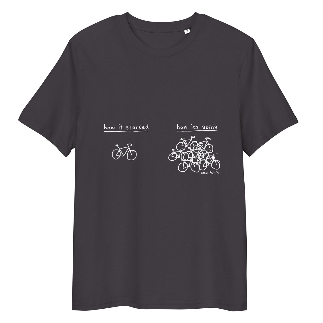 'How It Started' Unisex organic ribbed neck tee - The Fun Shop by Tegan
