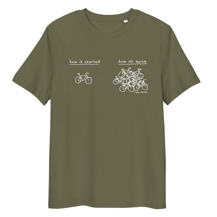 'How It Started' Unisex organic ribbed neck tee - The Fun Shop by Tegan
