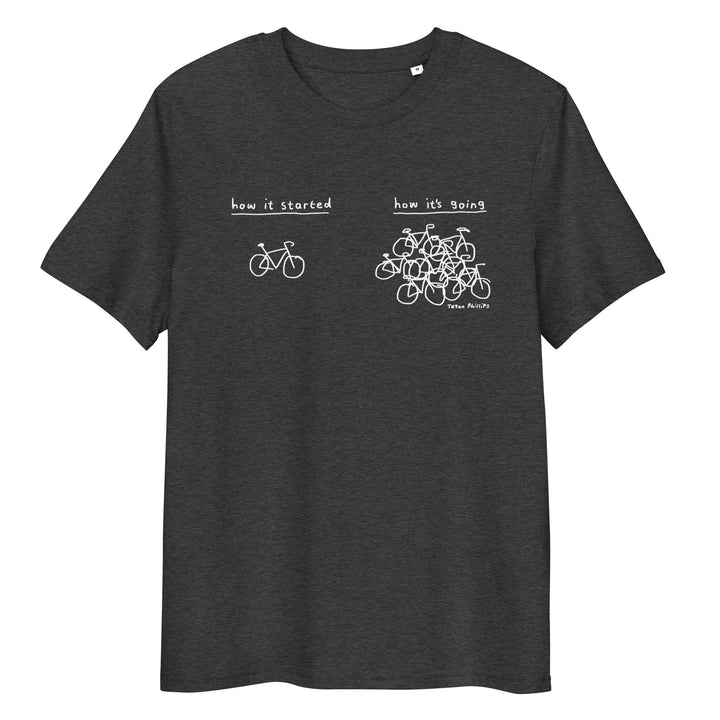 'How It Started' Unisex organic ribbed neck tee - The Fun Shop by Tegan