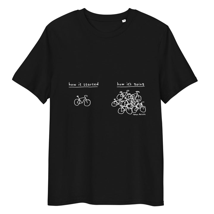 'How It Started' Unisex organic ribbed neck tee - The Fun Shop by Tegan