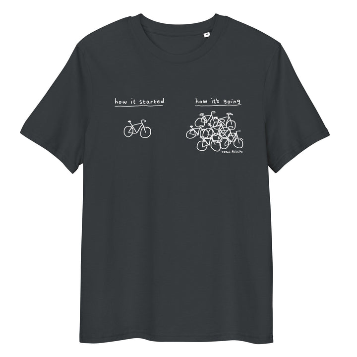 'How It Started' Unisex organic ribbed neck tee - The Fun Shop by Tegan
