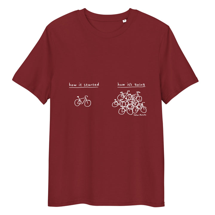 'How It Started' Unisex organic ribbed neck tee - The Fun Shop by Tegan