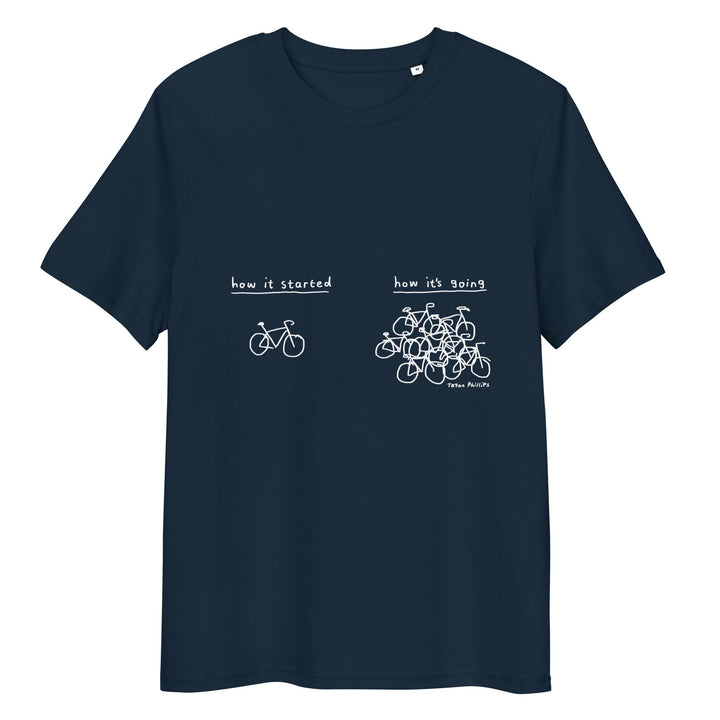'How It Started' Unisex organic ribbed neck tee - The Fun Shop by Tegan