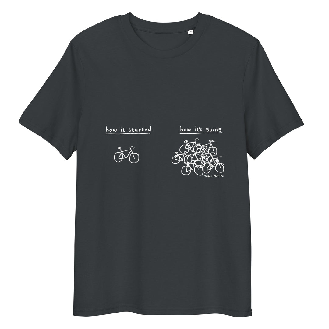 'How It Started' Unisex organic ribbed neck tee - The Fun Shop by Tegan