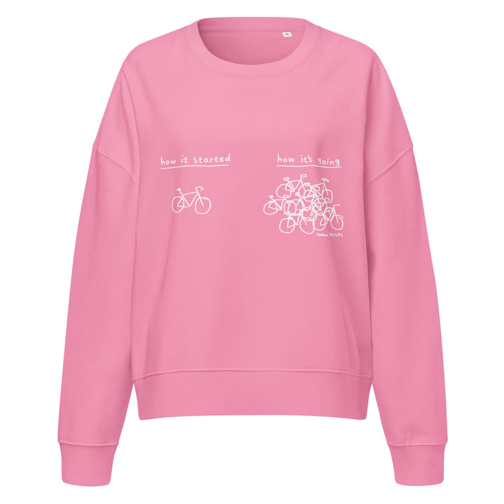 'How it started' Women’s organic crew neck sweatshirt - The Fun Shop by Tegan