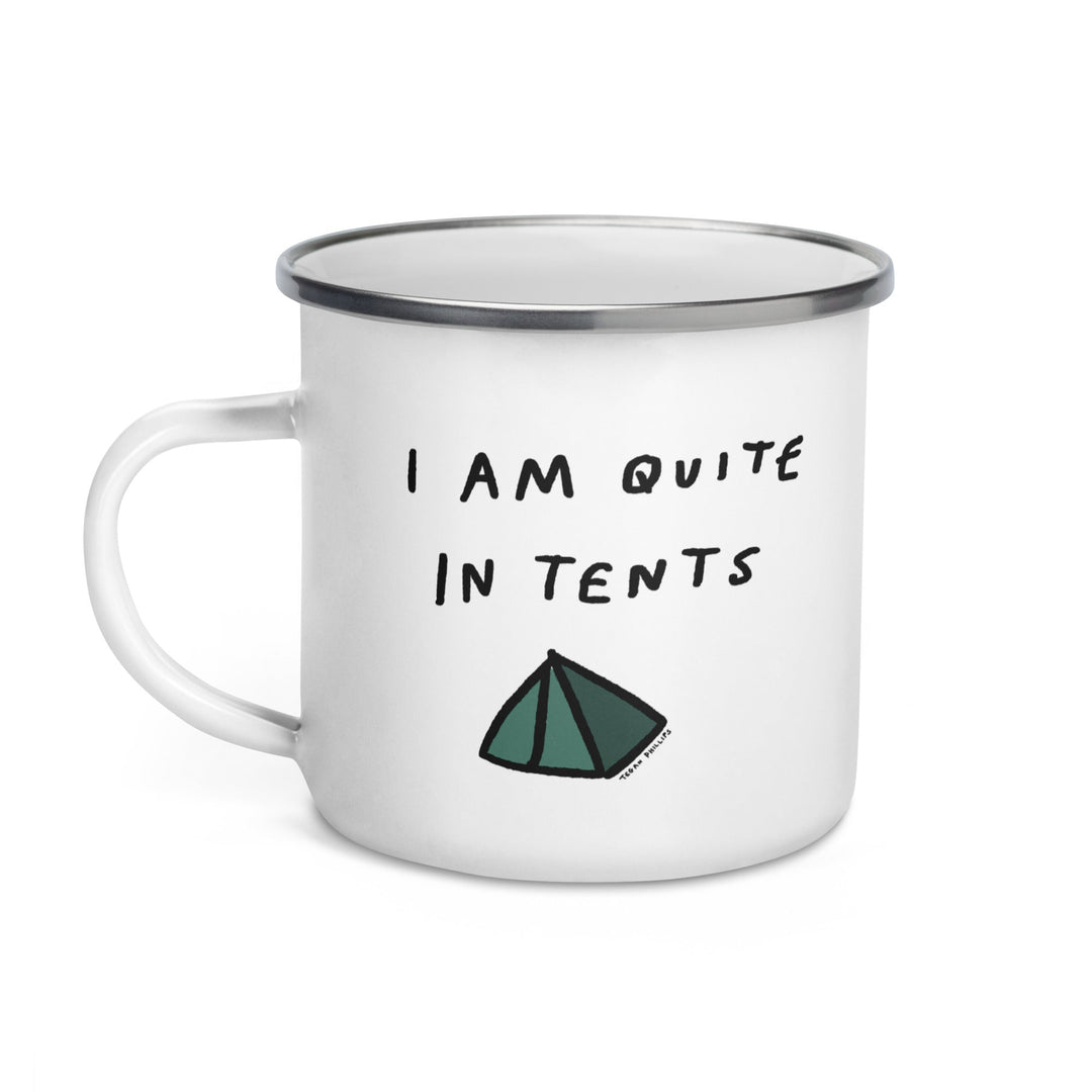 'I Am Quite In Tents' Camping Mug - THE FUN SHOP by Tegan