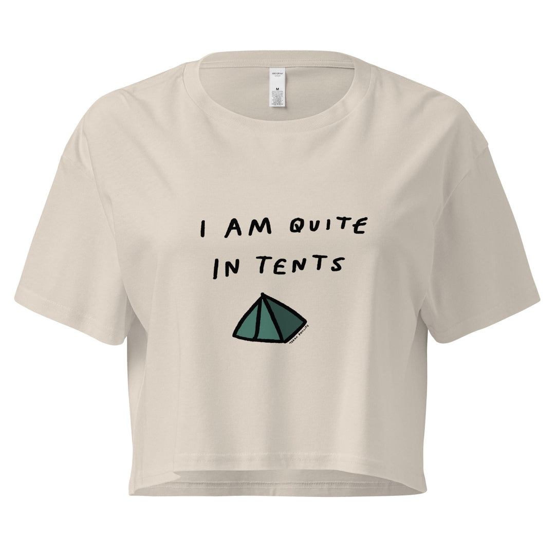 'I Am Quite In Tents' Crop Tee - THE FUN SHOP by Tegan