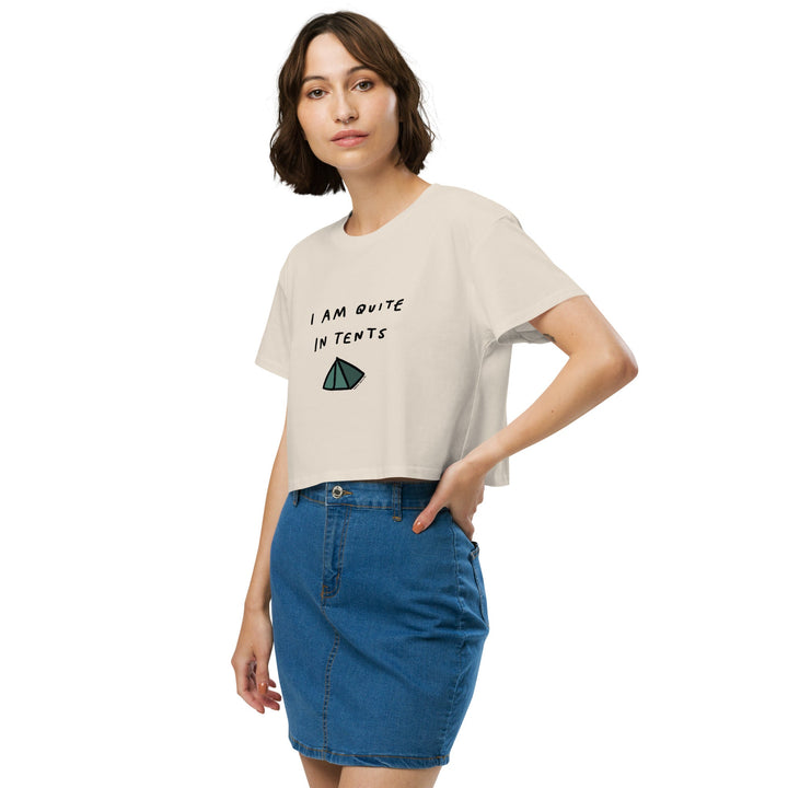 'I Am Quite In Tents' Crop Tee - THE FUN SHOP by Tegan