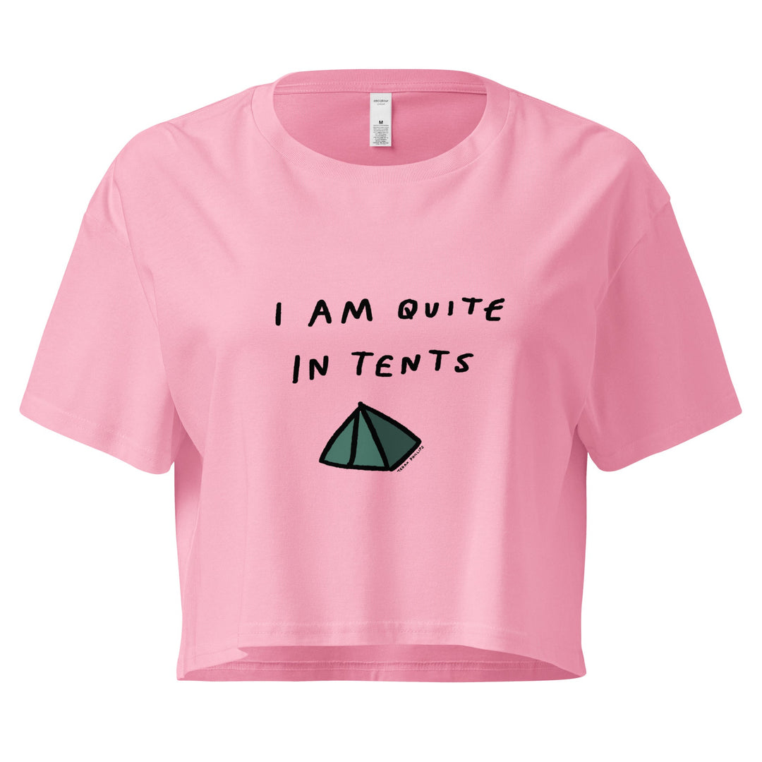 'I Am Quite In Tents' Crop Tee - THE FUN SHOP by Tegan