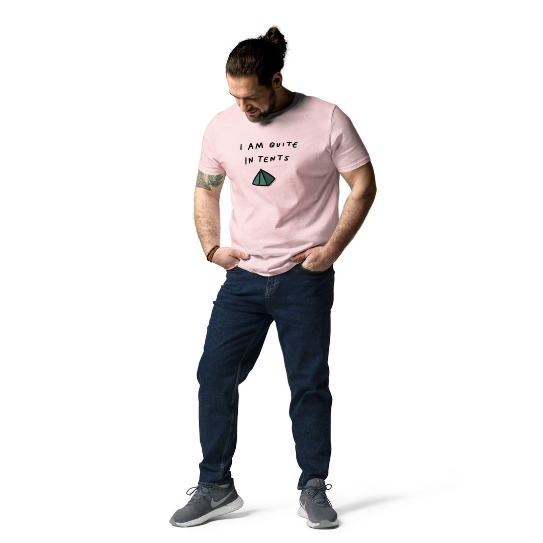 'I Am Quite In Tents' Organic Cotton Tee - THE FUN SHOP by Tegan