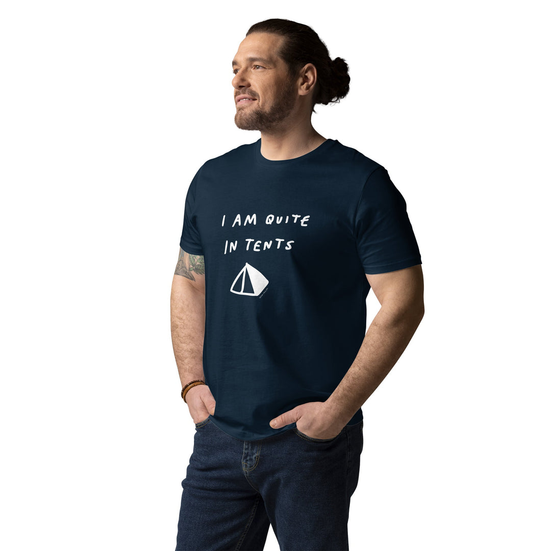 'I Am Quite In Tents' Organic Cotton Tee - THE FUN SHOP by Tegan