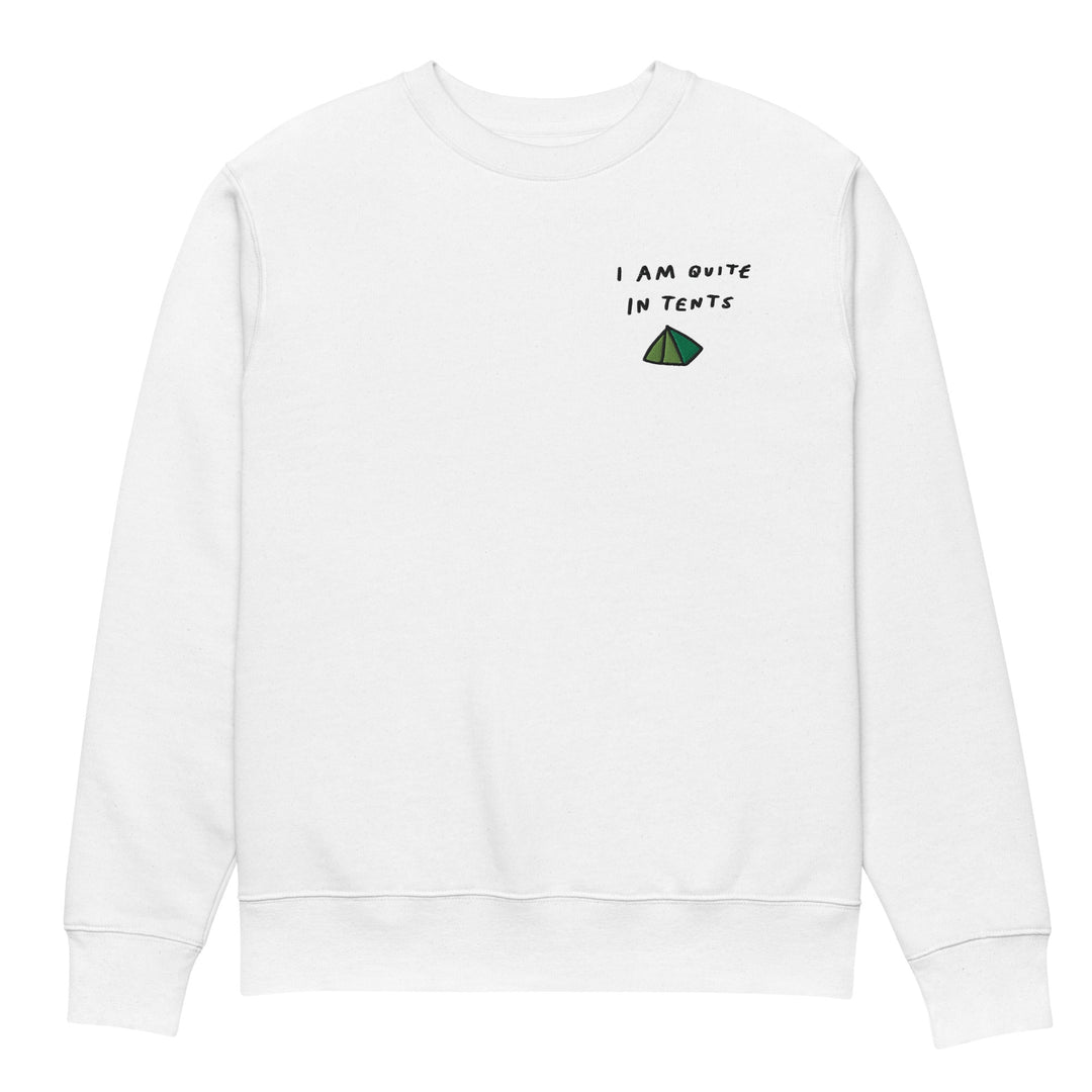 'I Am Quite In Tents' Organic Cotton Tee - The Fun Shop by Tegan