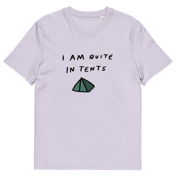 'I Am Quite In Tents' Organic Cotton Tee - THE FUN SHOP by Tegan
