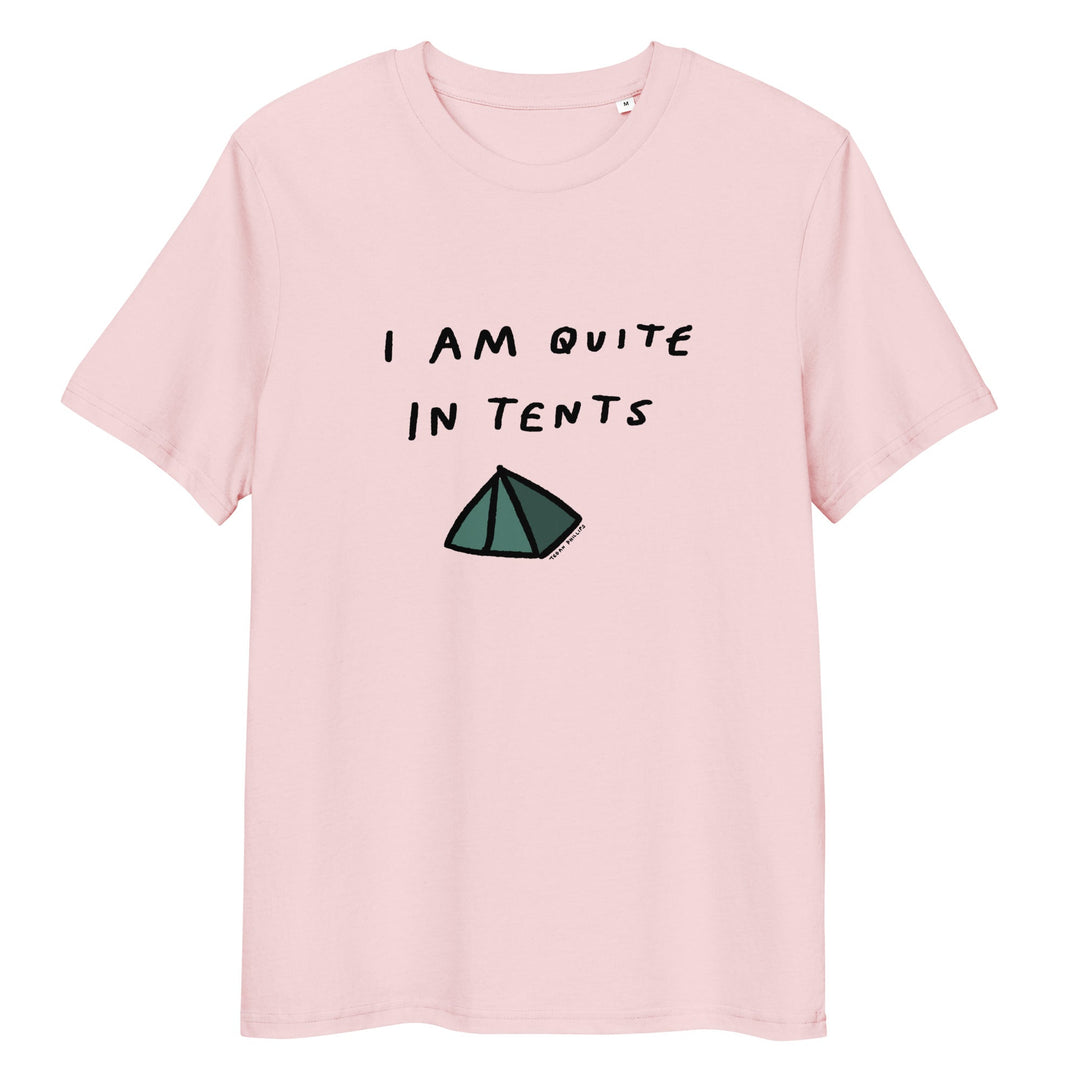 'I Am Quite In Tents' Organic Cotton Tee USA - THE FUN SHOP by Tegan