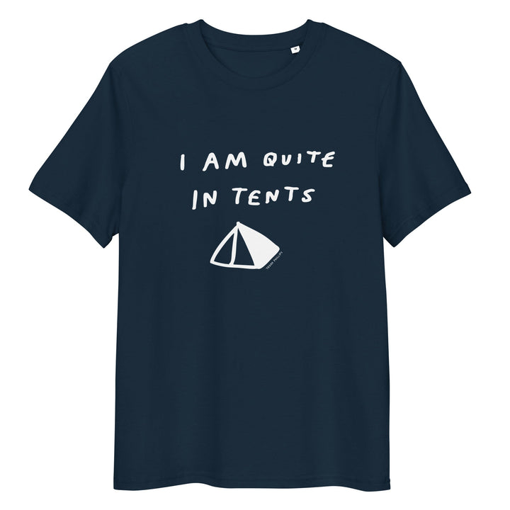 'I Am Quite In Tents' Organic Cotton Tee USA - THE FUN SHOP by Tegan