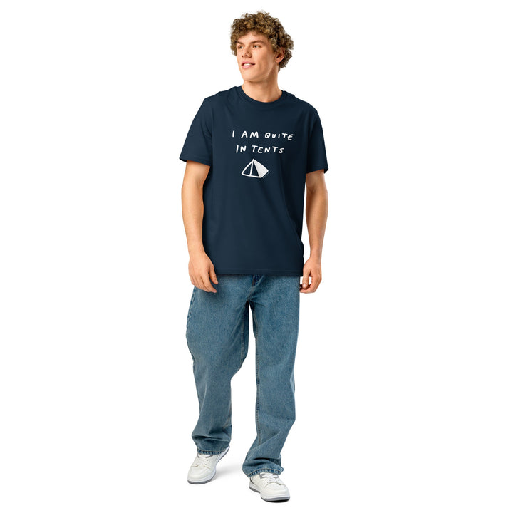 'I Am Quite In Tents' Organic Cotton Tee USA - THE FUN SHOP by Tegan