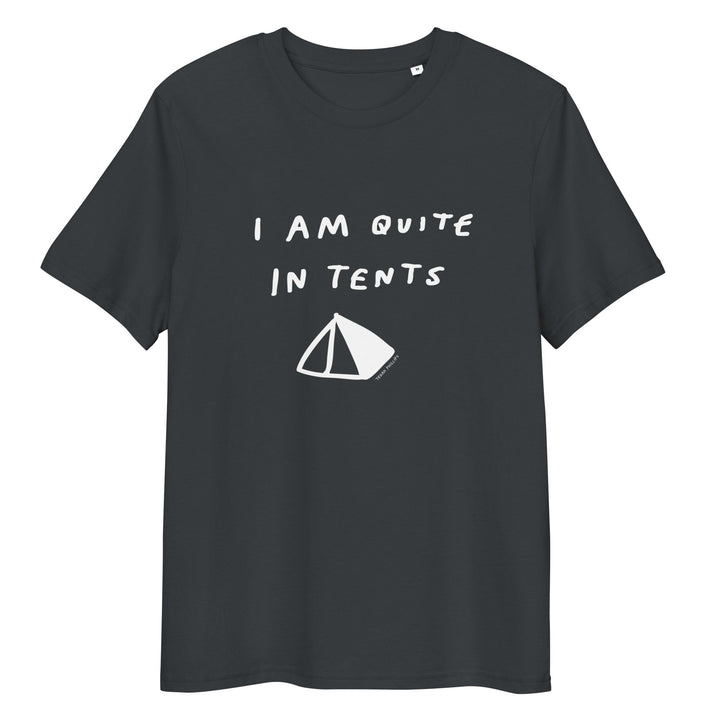 'I Am Quite In Tents' Organic Cotton Tee USA - THE FUN SHOP by Tegan