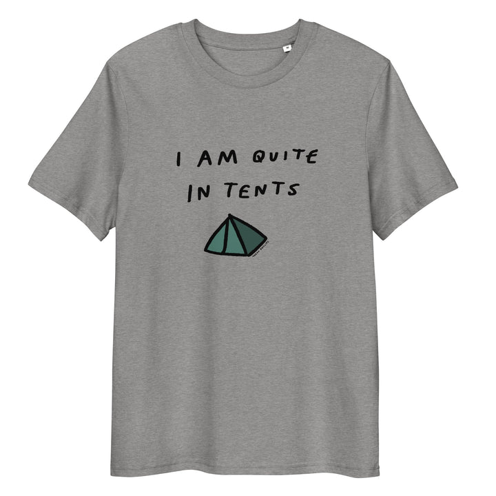 'I Am Quite In Tents' Organic Cotton Tee USA - THE FUN SHOP by Tegan