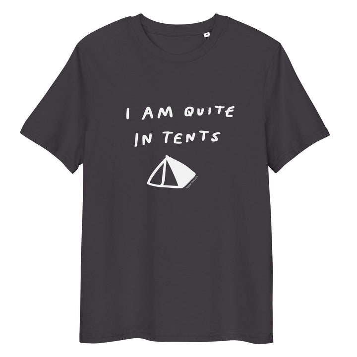 'I Am Quite In Tents' Organic Cotton Tee USA - THE FUN SHOP by Tegan