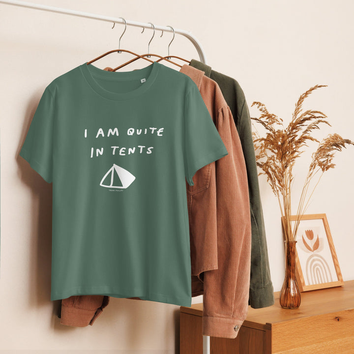 'I Am Quite In Tents' Women’s Fitted Tee - The Fun Shop by Tegan