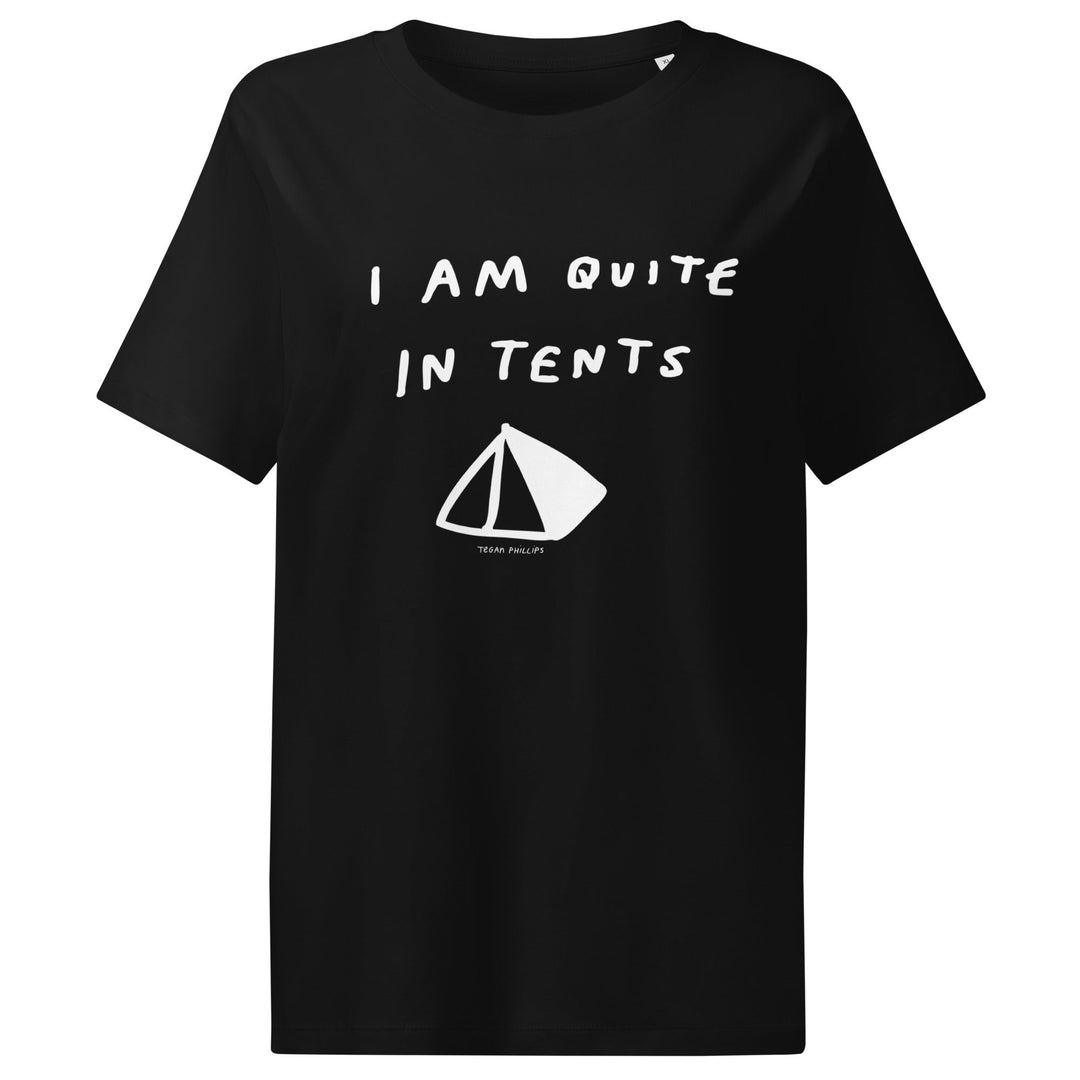 'I Am Quite In Tents' Women’s Fitted Tee - The Fun Shop by Tegan