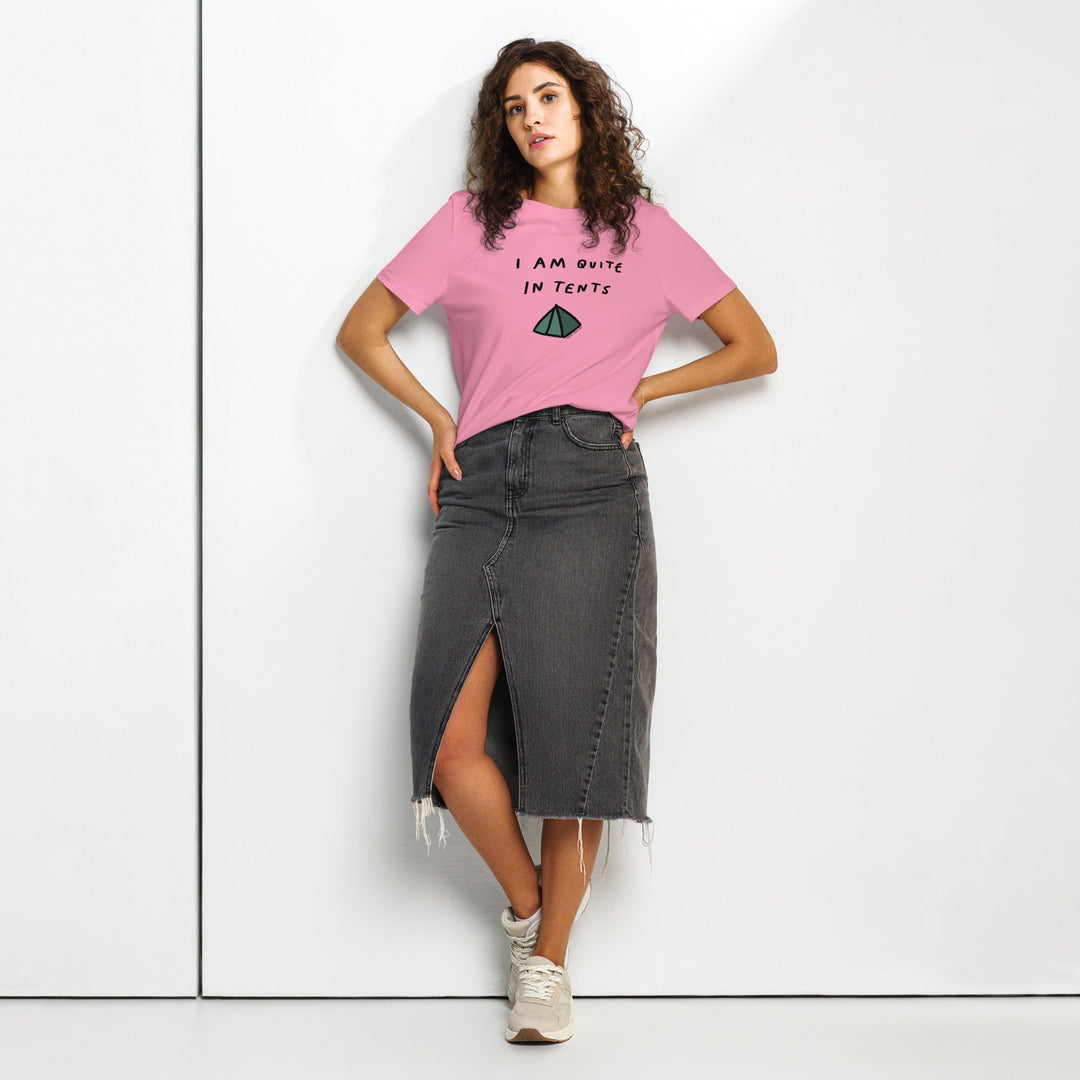 'I Am Quite In Tents' Women’s Fitted Tee - The Fun Shop by Tegan