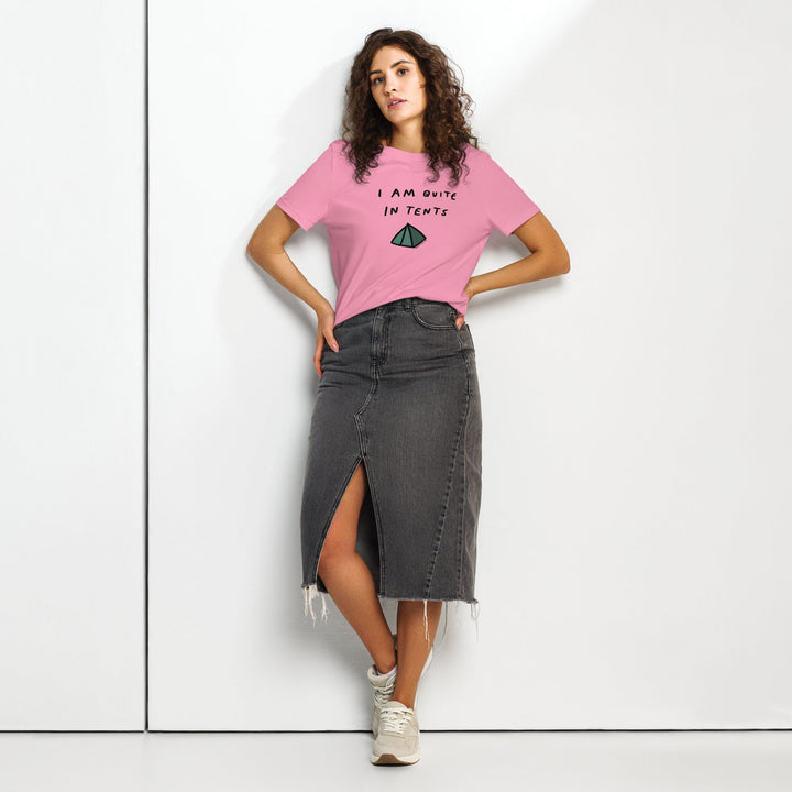 'I Am Quite In Tents' Women’s Fitted Tee - The Fun Shop by Tegan
