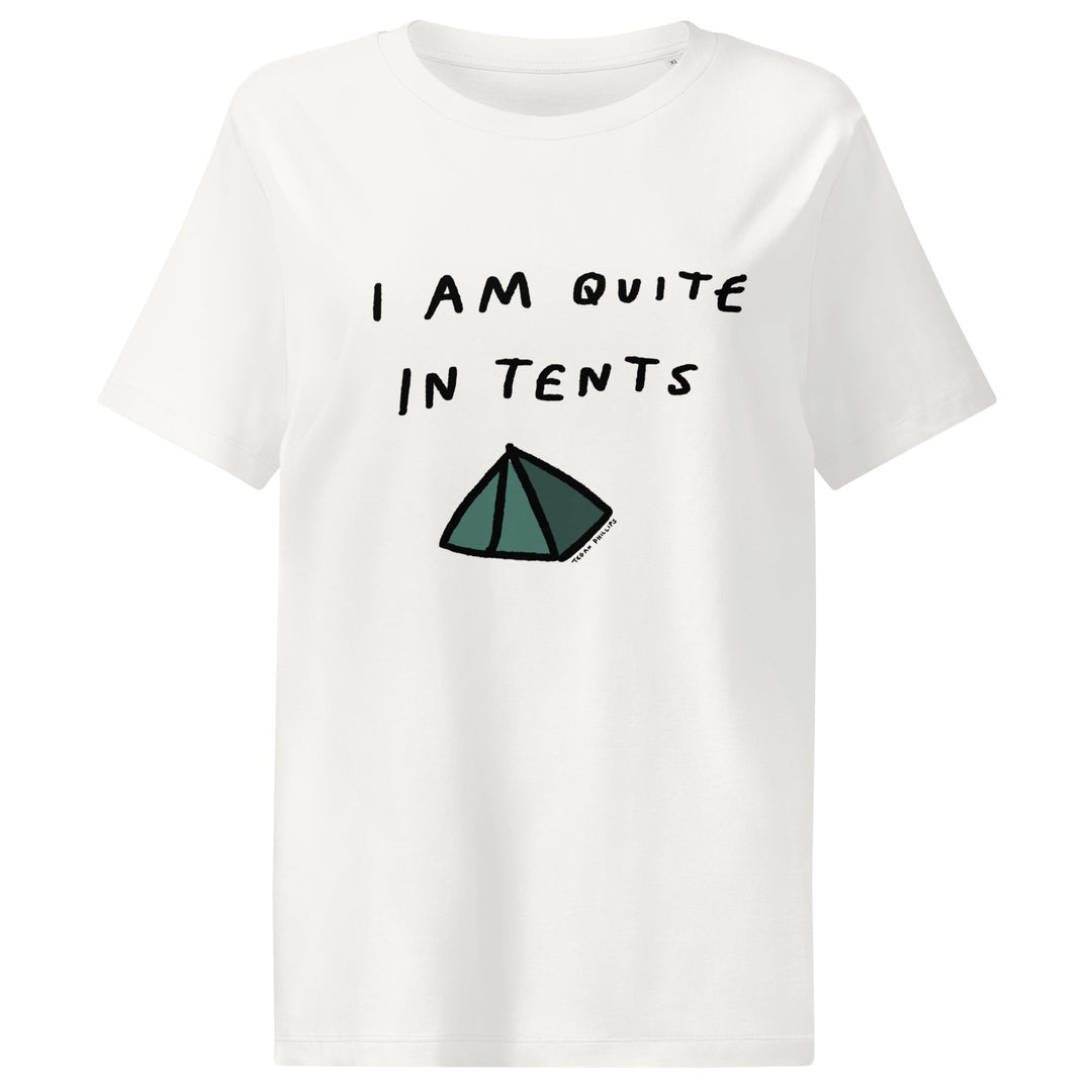 'I Am Quite In Tents' Women’s Fitted Tee - The Fun Shop by Tegan