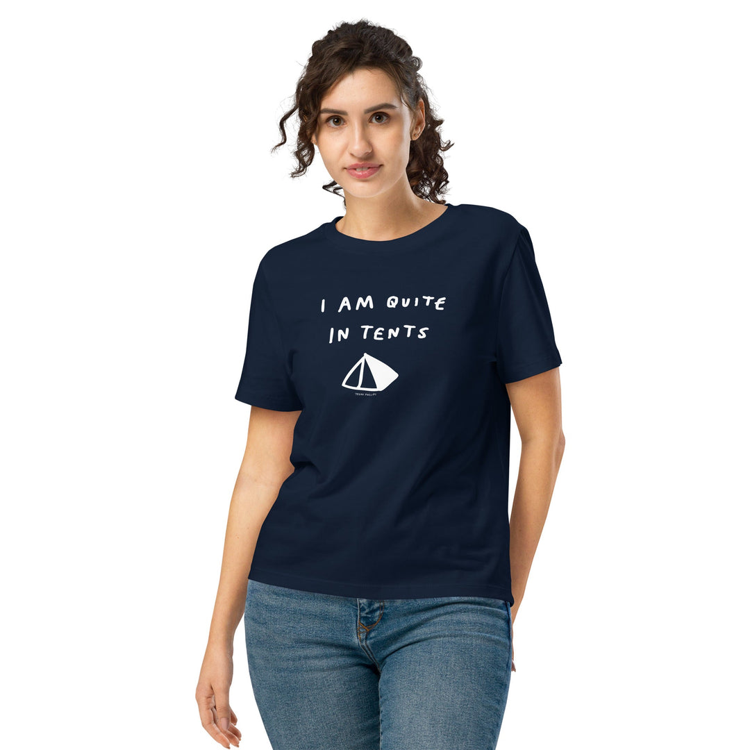 'I Am Quite In Tents' Women’s Fitted Tee - The Fun Shop by Tegan