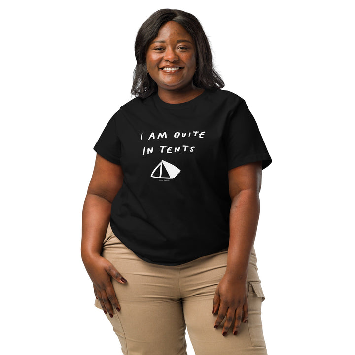 'I Am Quite In Tents' Women’s Fitted Tee - The Fun Shop by Tegan