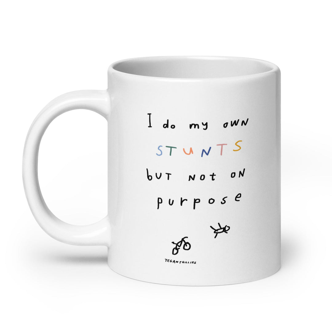 'I Do My Own Stunts But Not On Purpose' Ceramic Mug - The Fun Shop by Tegan
