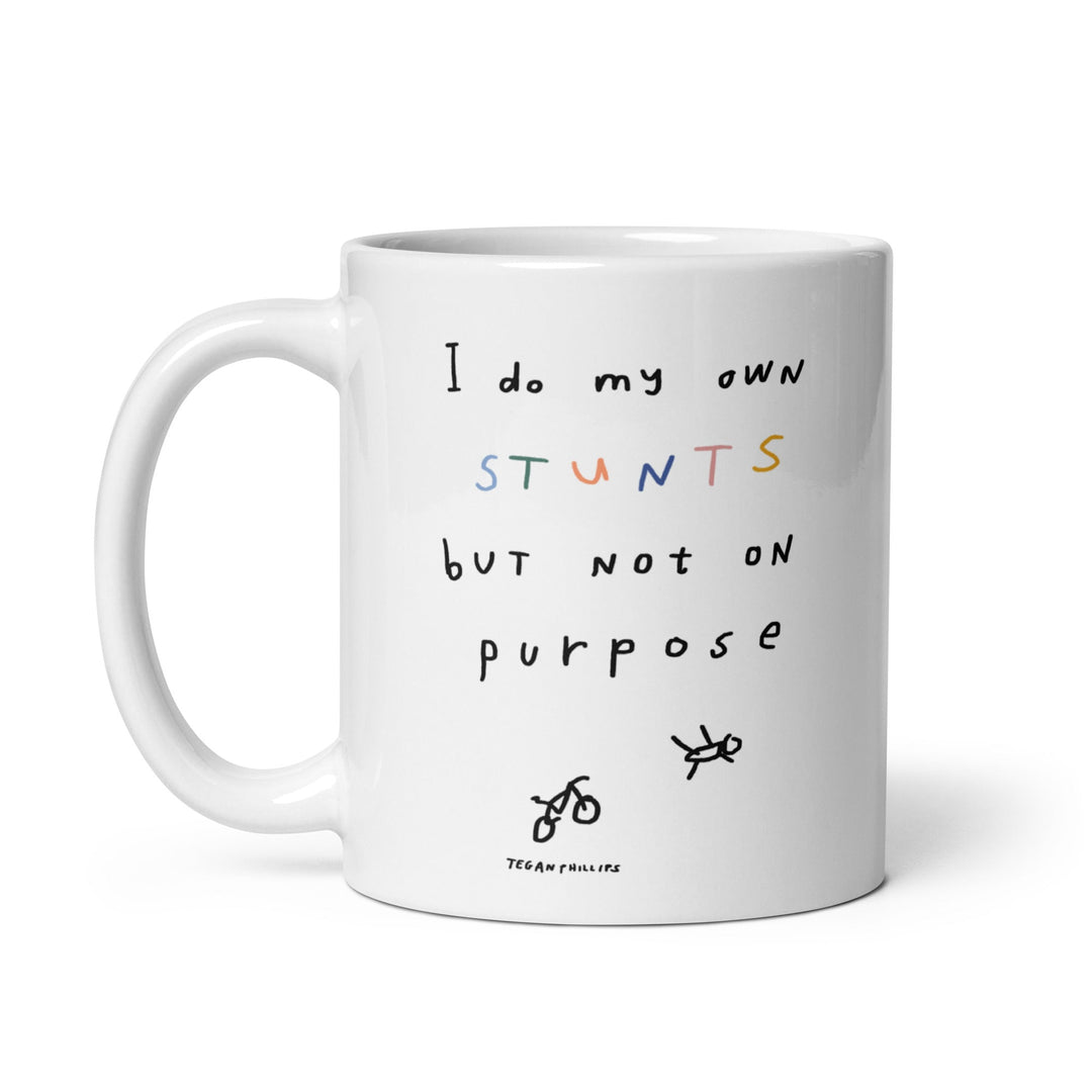'I Do My Own Stunts But Not On Purpose' Ceramic Mug - The Fun Shop by Tegan