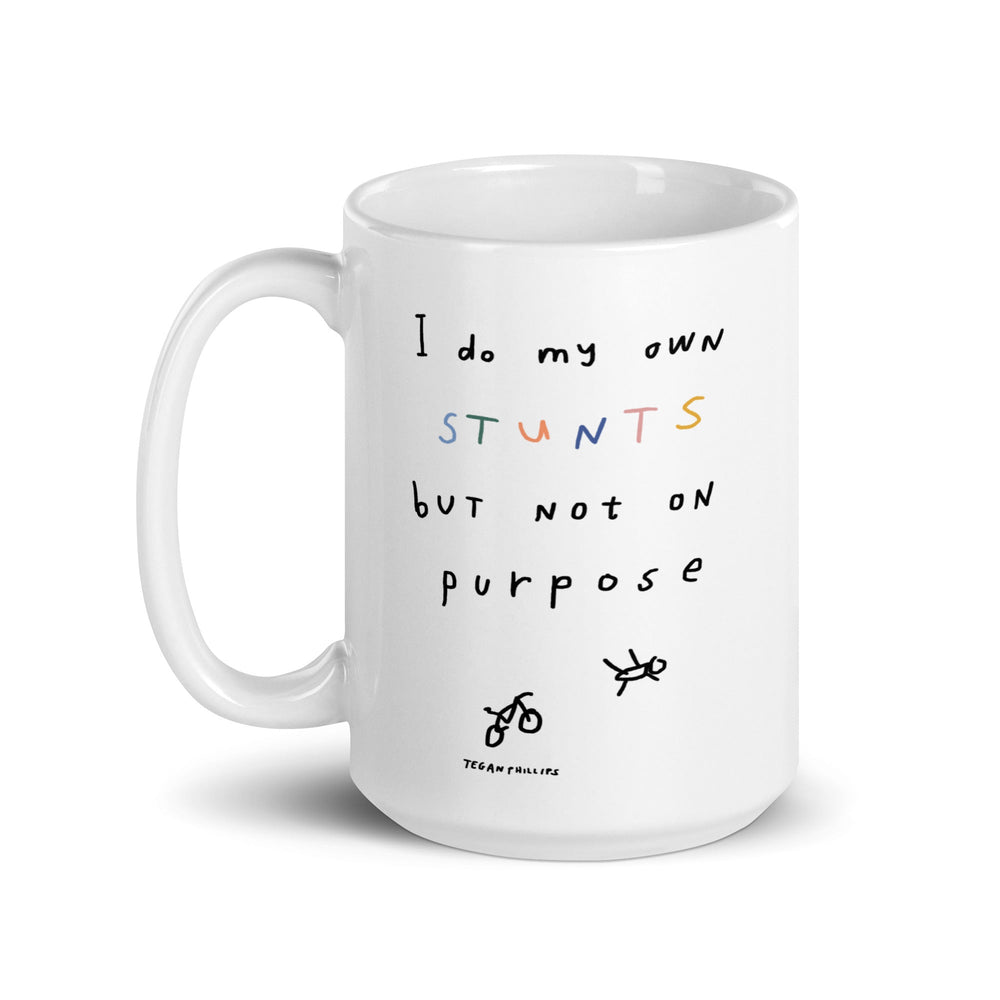 'I Do My Own Stunts But Not On Purpose' Ceramic Mug - The Fun Shop by Tegan