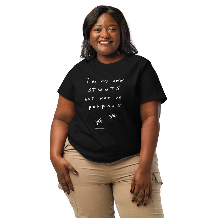 'I Do My Own Stunts But Not On Purpose' Women's Fitted Tee - The Fun Shop by Tegan