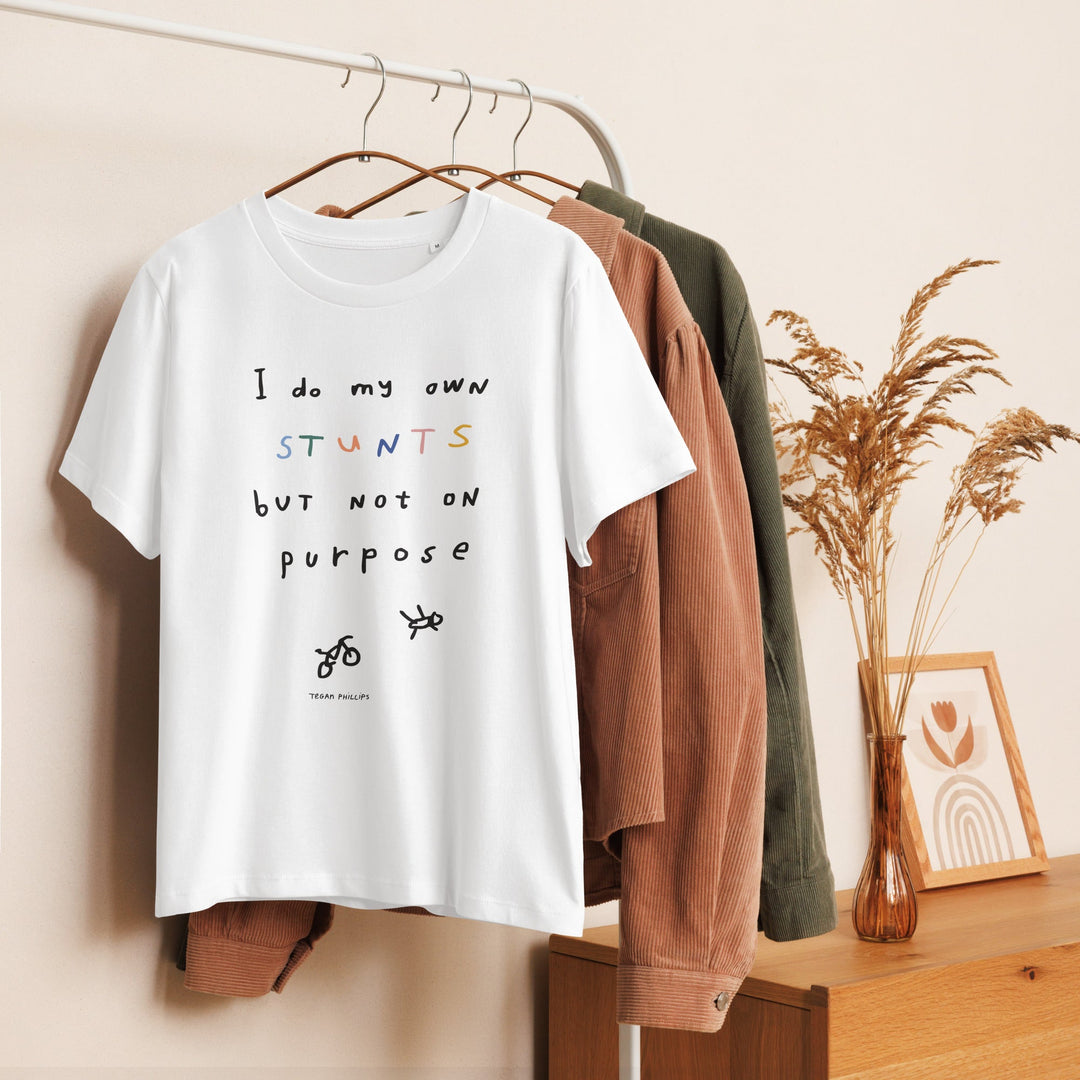 'I Do My Own Stunts But Not On Purpose' Women's Fitted Tee - The Fun Shop by Tegan