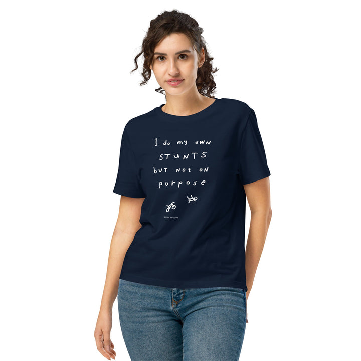 'I Do My Own Stunts But Not On Purpose' Women's Fitted Tee - The Fun Shop by Tegan