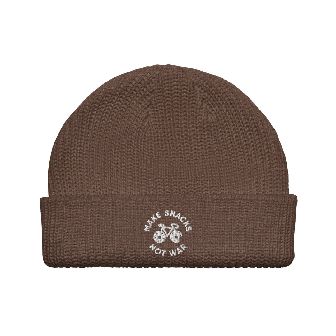 'Make Snacks Not War' Fisherman Beanie - The Fun Shop by Tegan