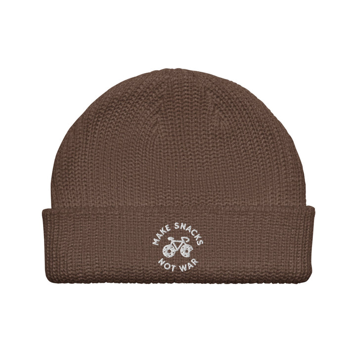 'Make Snacks Not War' Fisherman Beanie - The Fun Shop by Tegan