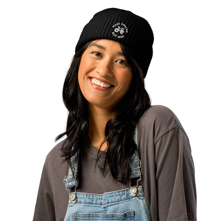 'Make Snacks Not War' Fisherman Beanie - The Fun Shop by Tegan