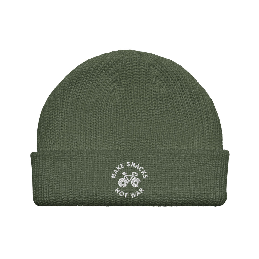 'Make Snacks Not War' Fisherman Beanie - The Fun Shop by Tegan