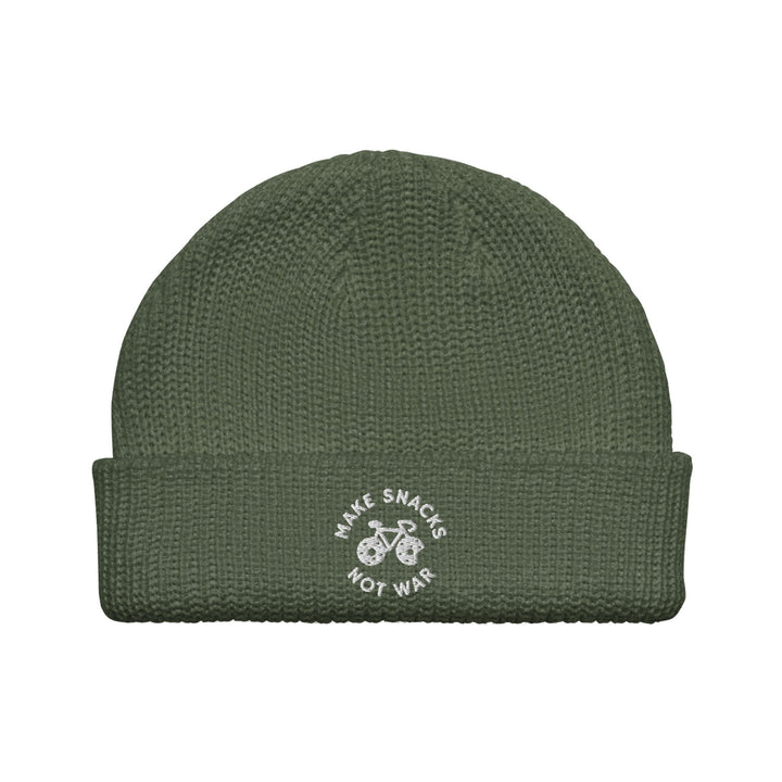 'Make Snacks Not War' Fisherman Beanie - The Fun Shop by Tegan