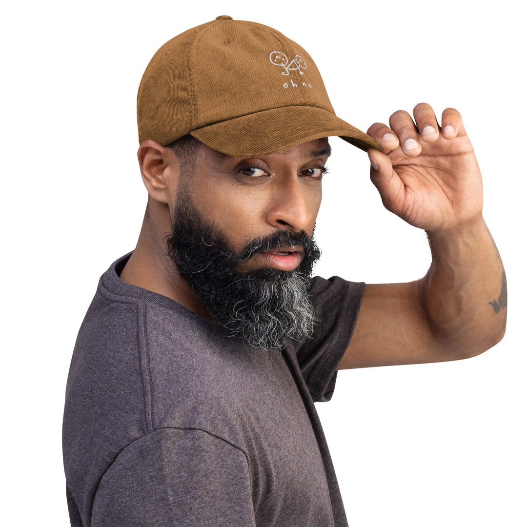 'OH NO' Corduroy Cap - The Fun Shop by Tegan
