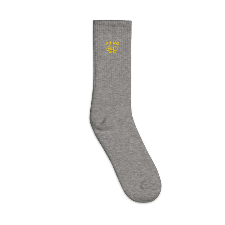 'OH NO' Embroidered socks - The Fun Shop by Tegan