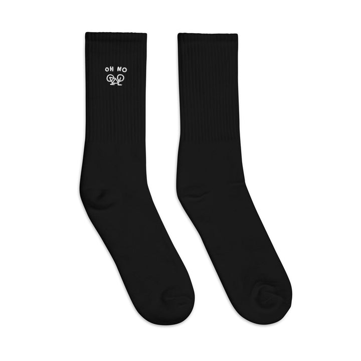 'OH NO' Embroidered socks - The Fun Shop by Tegan