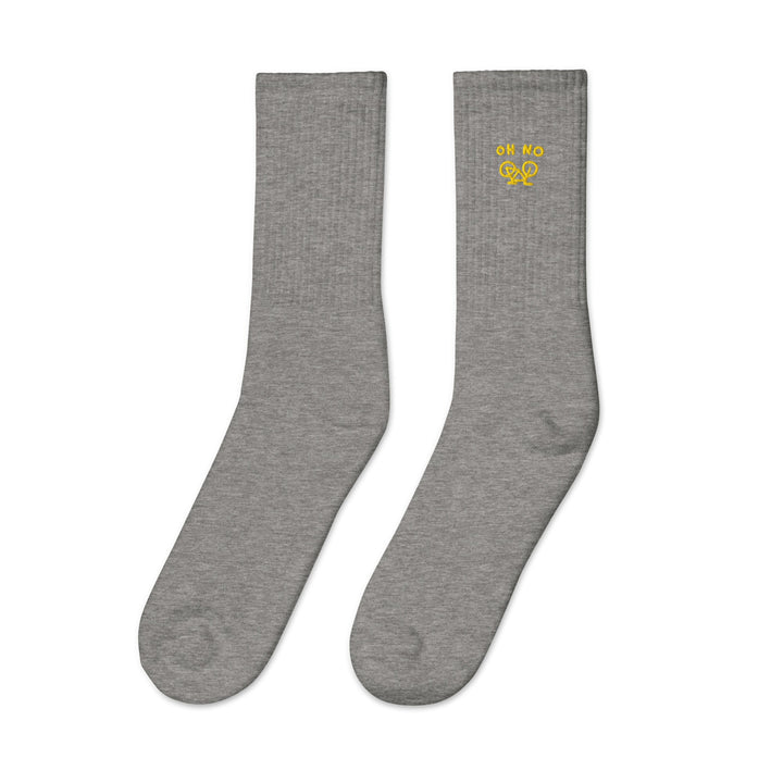 'OH NO' Embroidered socks - The Fun Shop by Tegan