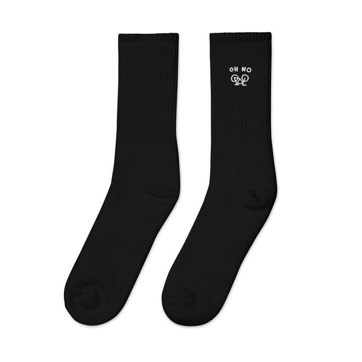 'OH NO' Embroidered socks - The Fun Shop by Tegan