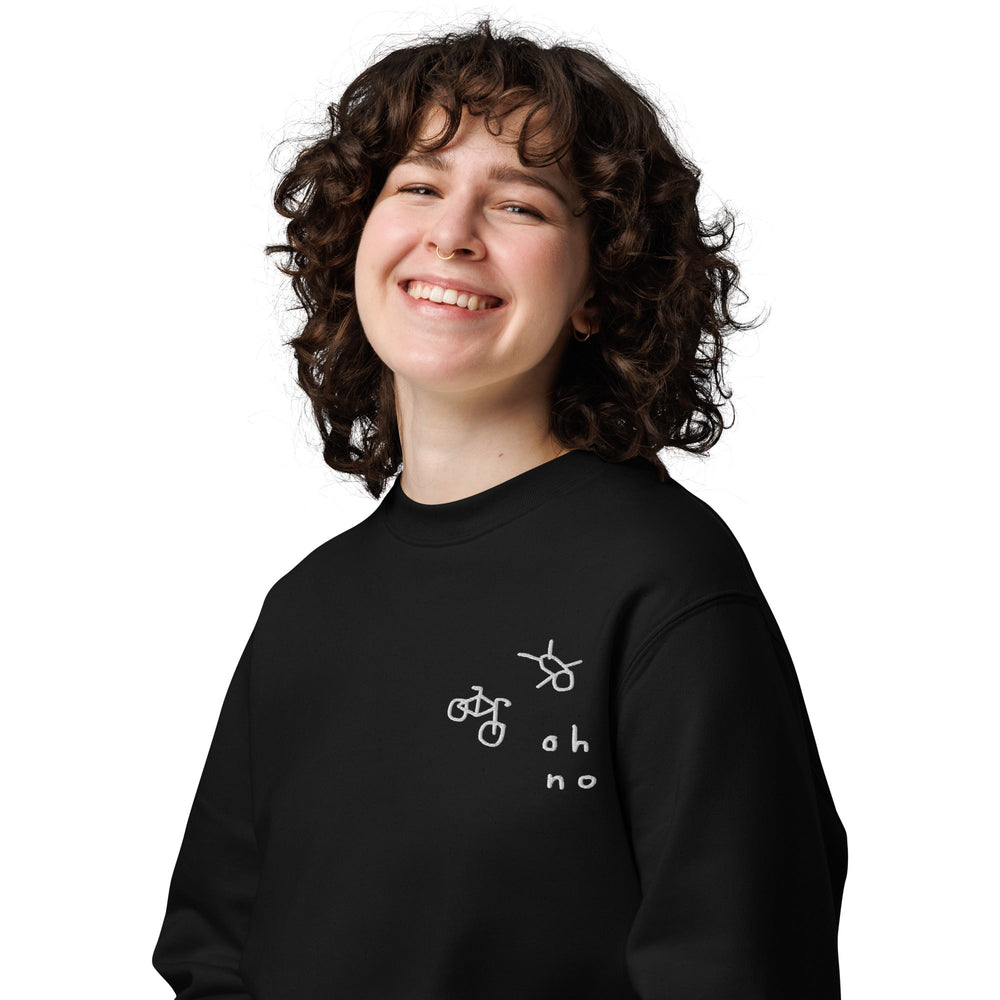 'Oh No' Organic Cotton Sweatshirt - The Fun Shop by Tegan