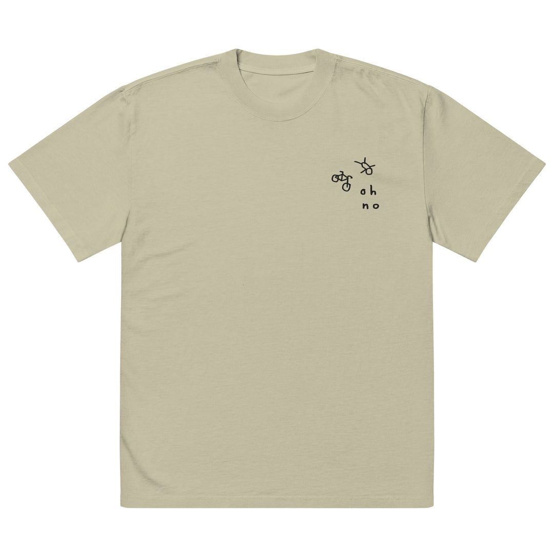 'Oh No' Oversized Faded Tee - The Fun Shop by Tegan
